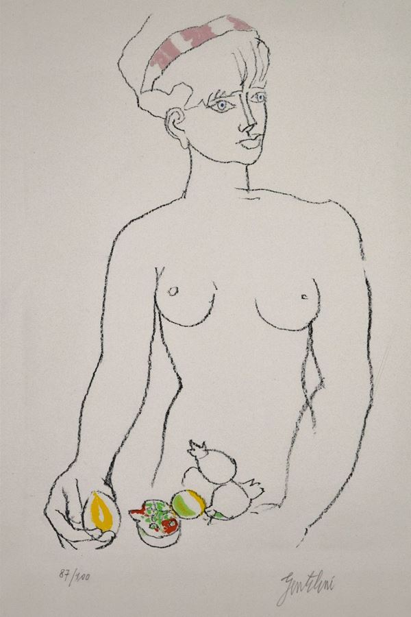 Franco  Gentilini - Nudo di donna