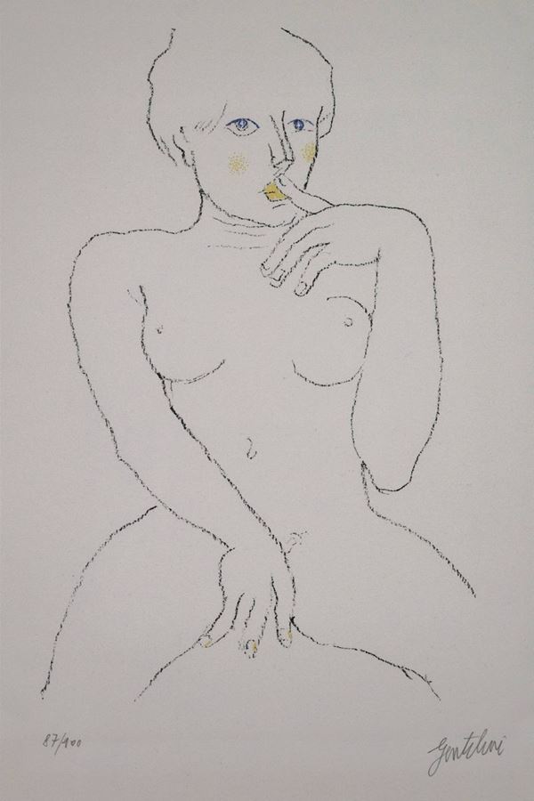 Franco  Gentilini - Nudo di donna