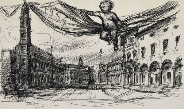 Pietro Lenzini - Piazza Martiri della Libertà di Faenza