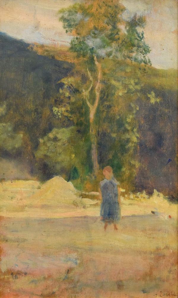 Angelo Torchi - Fanciulla nel verde