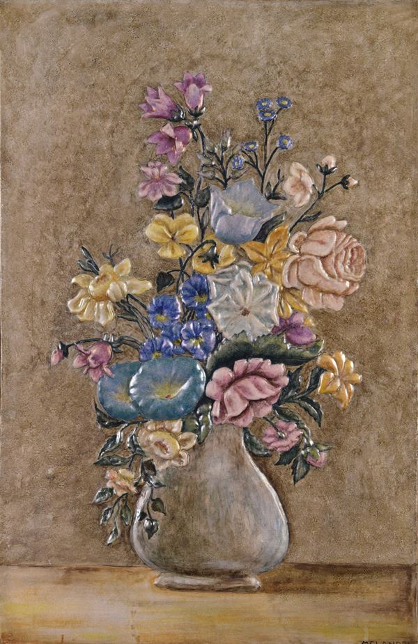 Pietro  Melandri - Pannello con fiori
