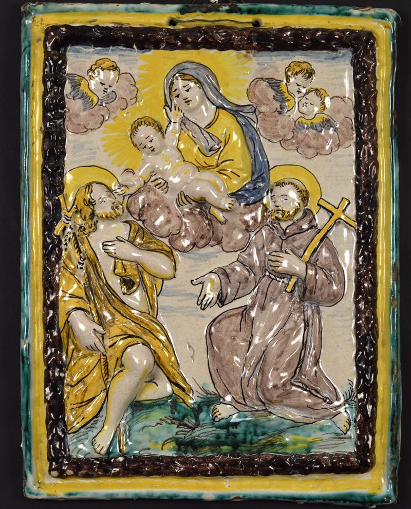 Targa devozionale, Manifattura Toscana, fine XVIII inizio XIX