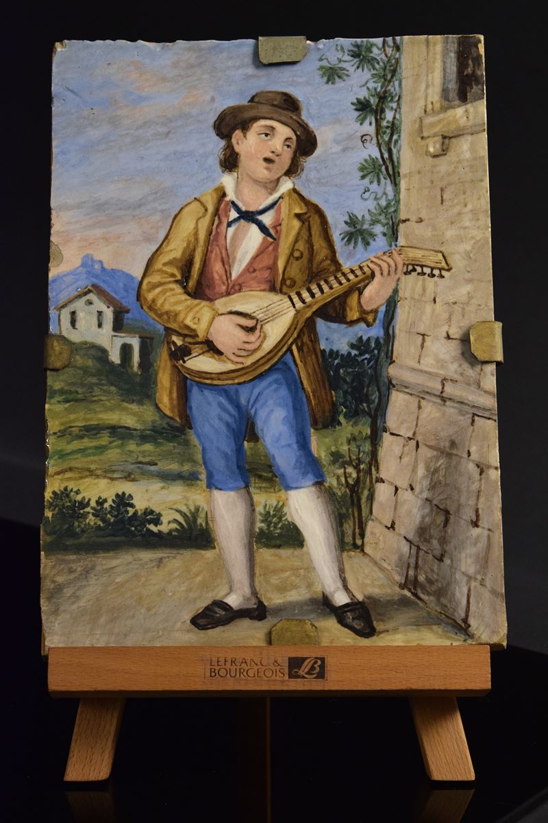Placca, Manifattura Faentina, ultimo quarto dell'Ottocento