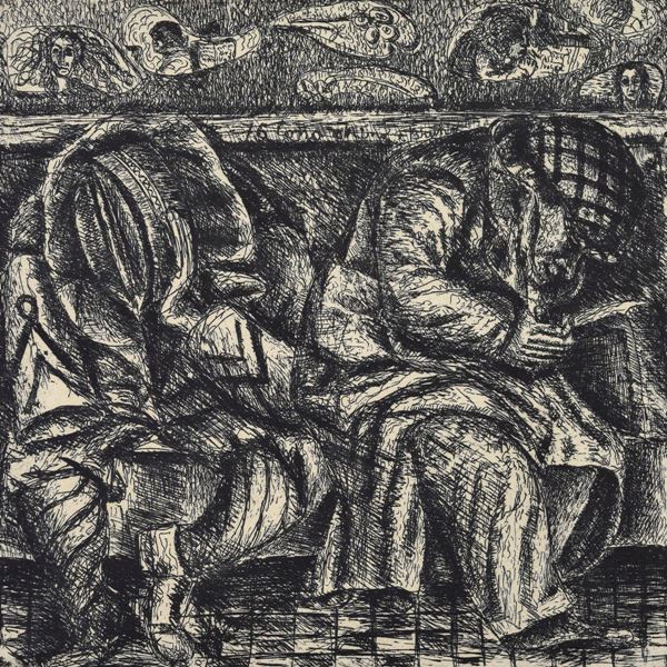 Antonio Zancanaro - Sala d'aspetto di terza classe...