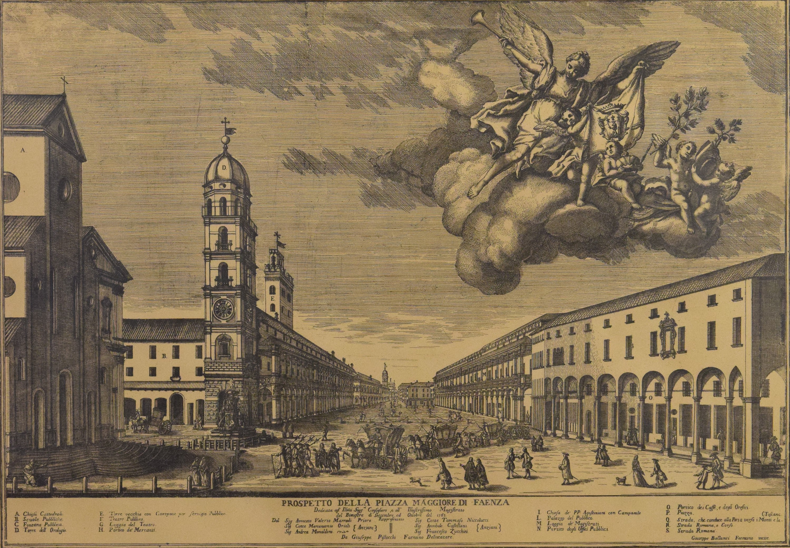 Prospetto Piazza Maggiore di Faenza