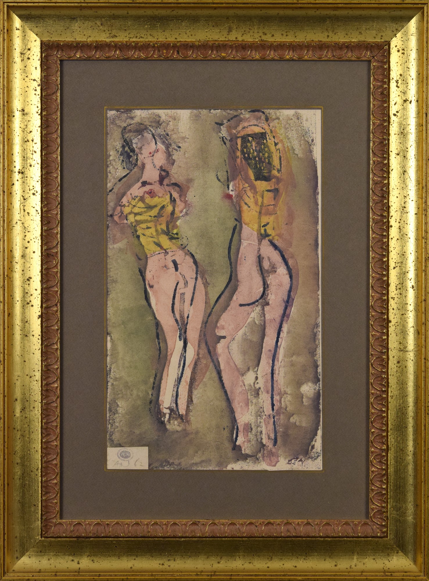 Coppia di nudi femminili