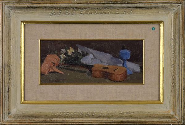 Renzo Morandi - Natura morta con maschere