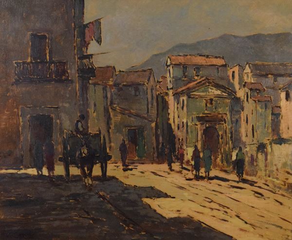 Giovanni  Lomi - Scorcio di città