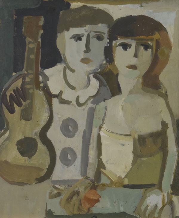 Antonio  Bazzoni - Coppia con chitarra