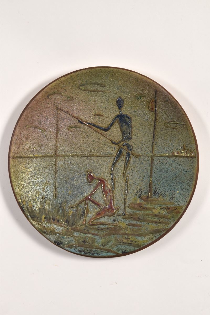 Piatto con figure