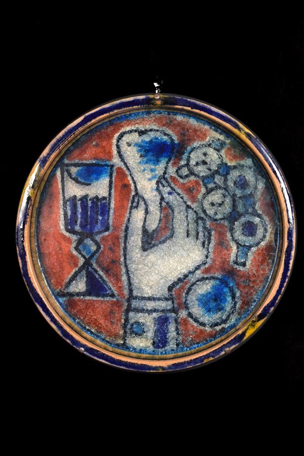 Guerrino Tramonti - Piatto con cristallina a grosso spessore