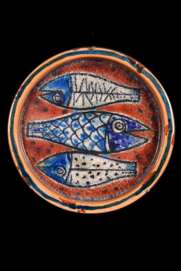 Guerrino Tramonti - Piatto con cristallina a grosso spessore