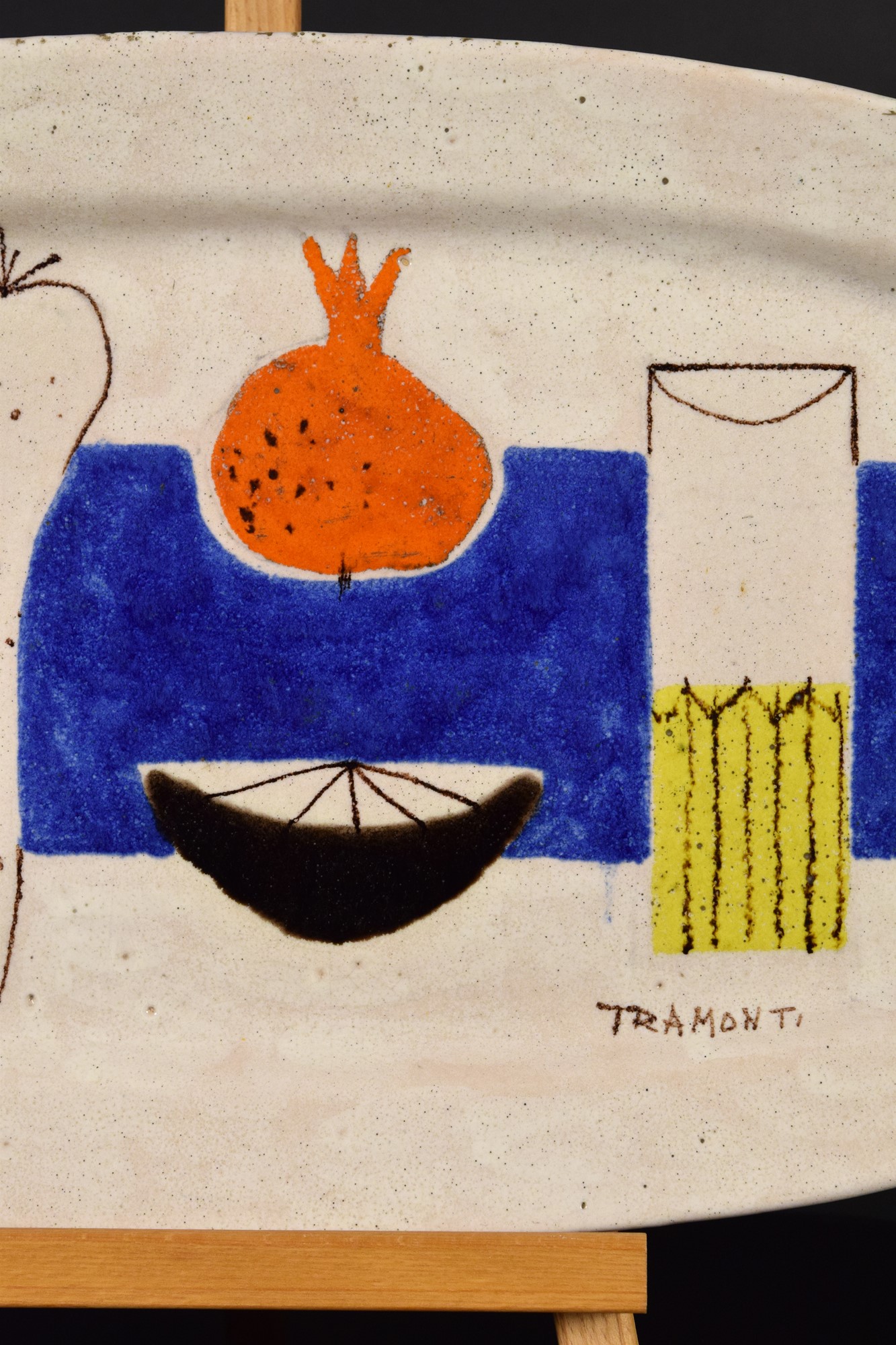 Grande vassoio con natura morta