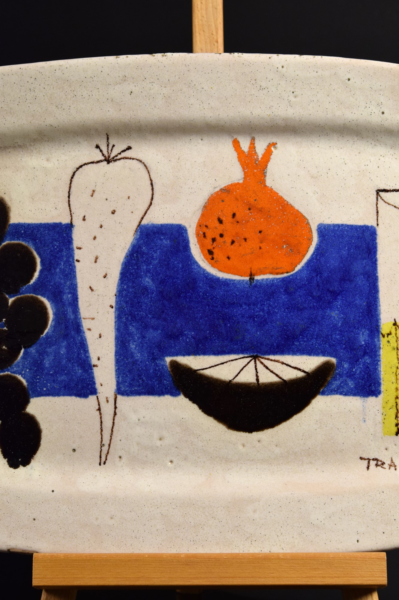 Grande vassoio con natura morta