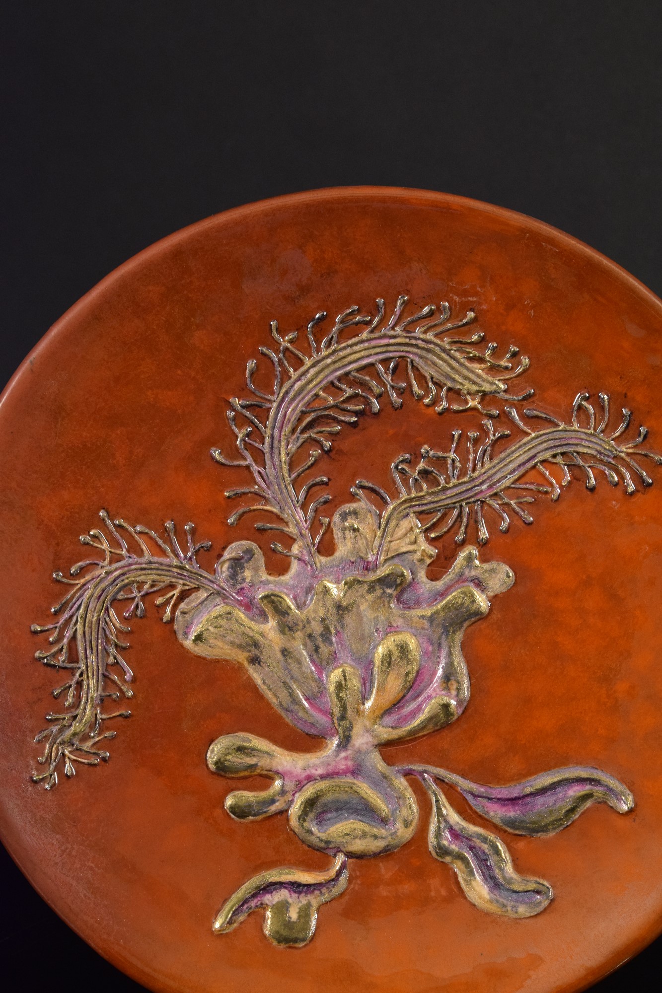 Marisa Moroni - Grande piatto in ceramica policroma