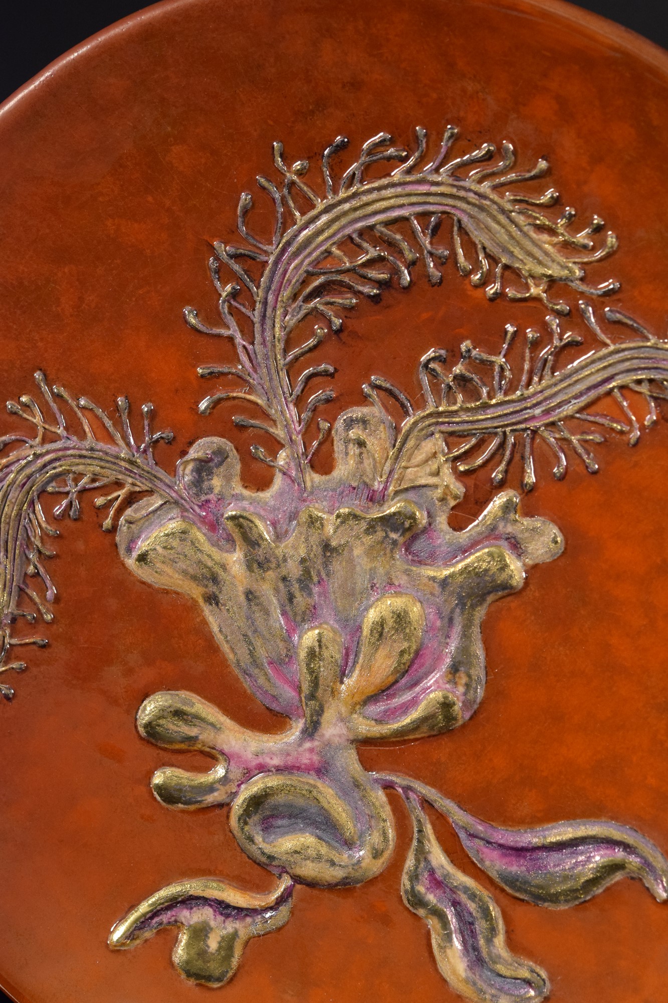 Marisa Moroni - Grande piatto in ceramica policroma