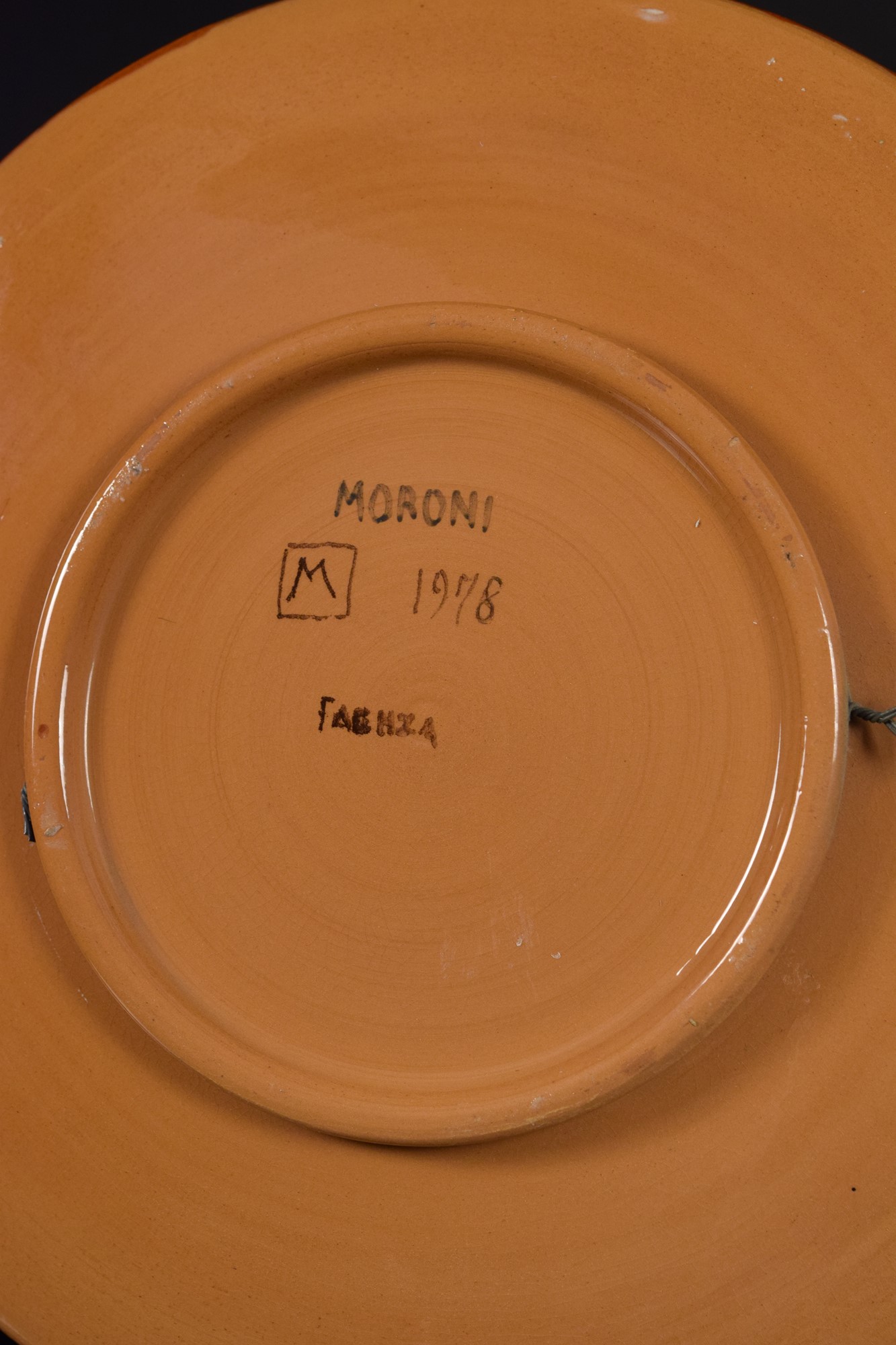 Marisa Moroni - Grande piatto in ceramica policroma