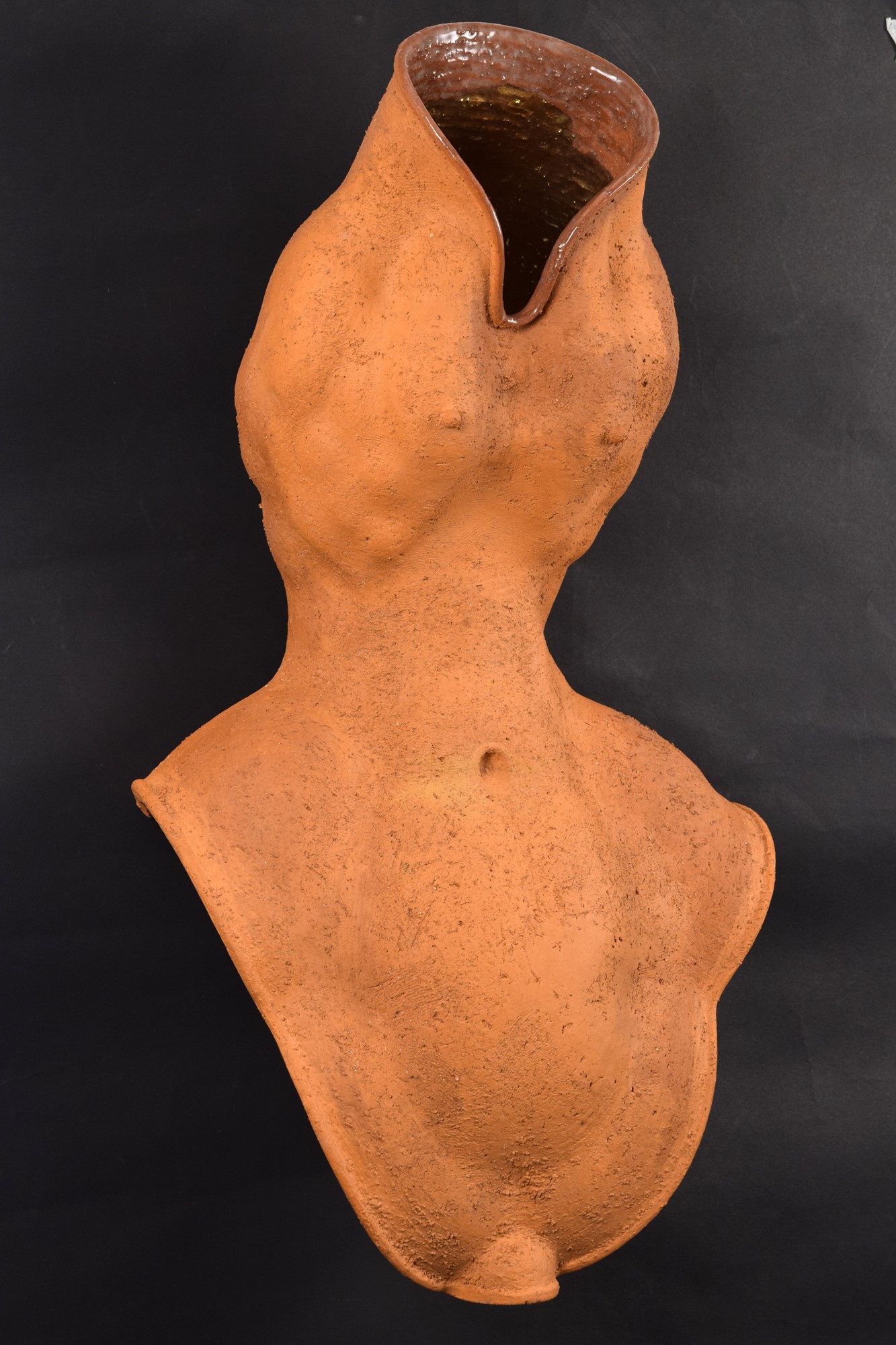Aldo Rontini - Torso in terracotta greificata e oro