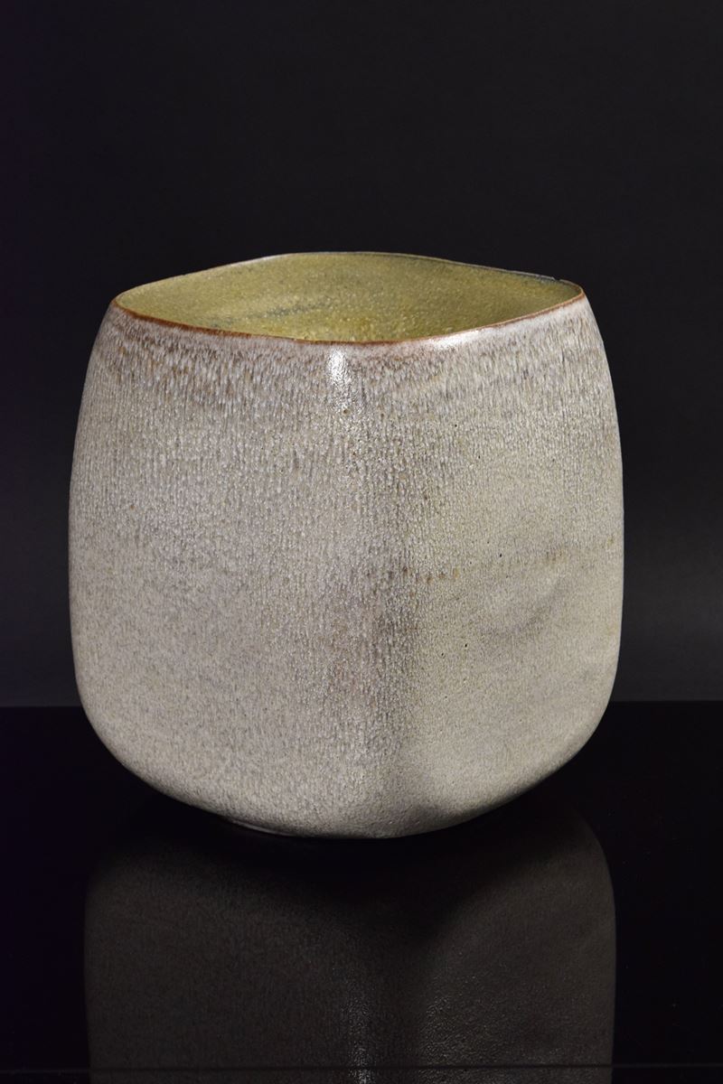 Carlo Zauli - Grande vaso in grès verde