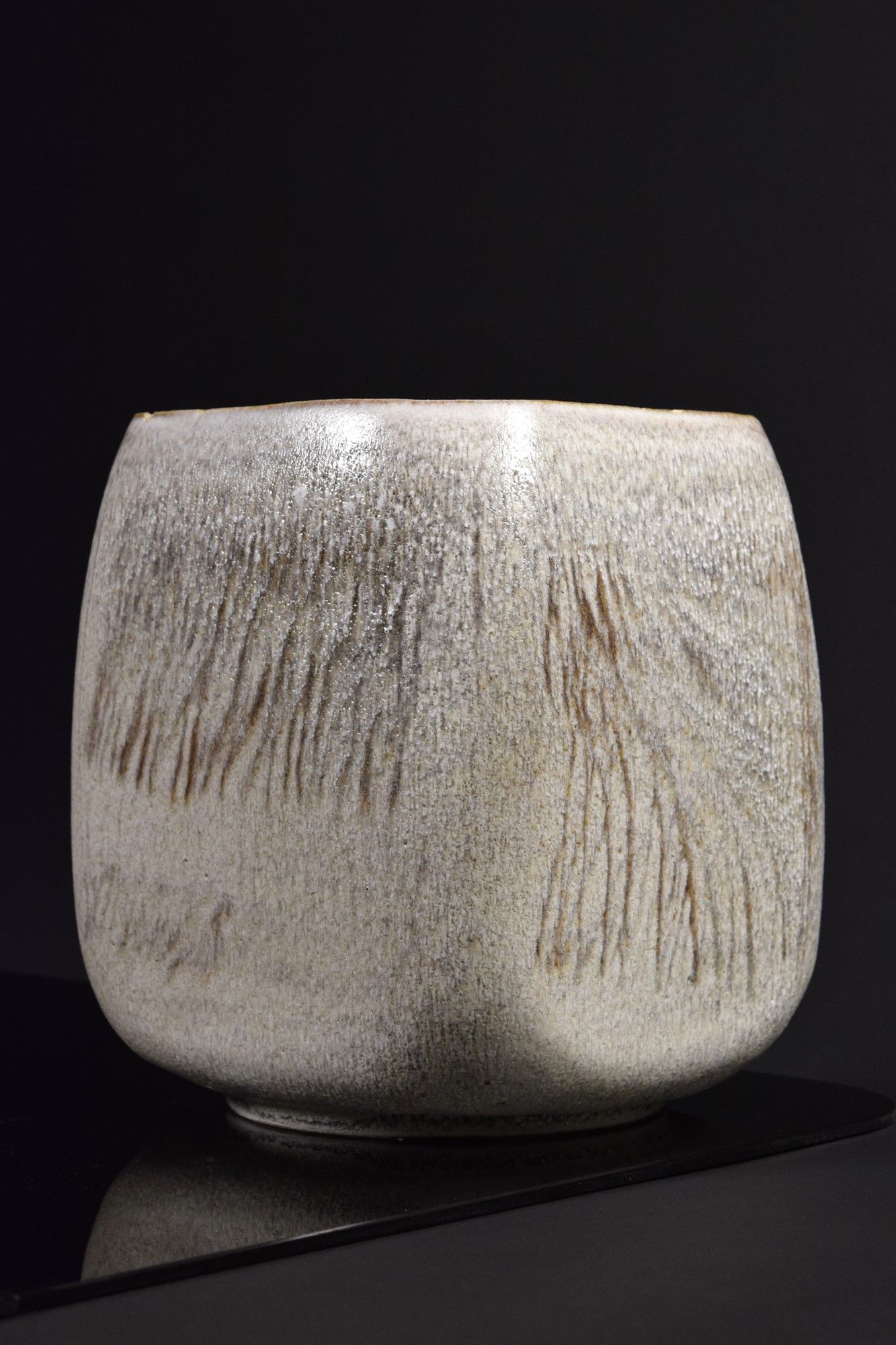 Carlo Zauli - Grande vaso in grès verde