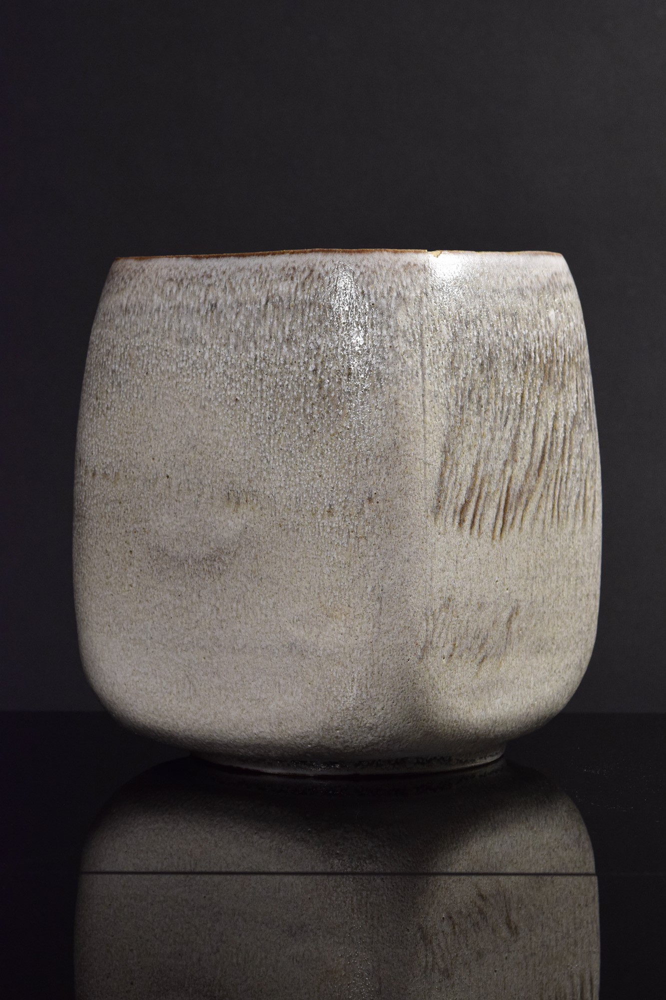 Carlo Zauli - Grande vaso in grès verde