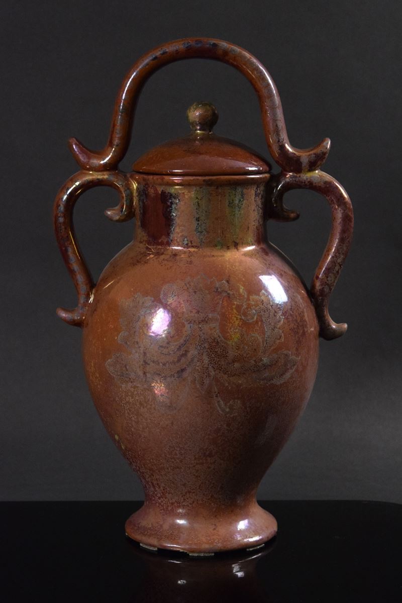 Pietro Melandri - Vaso con coperchio