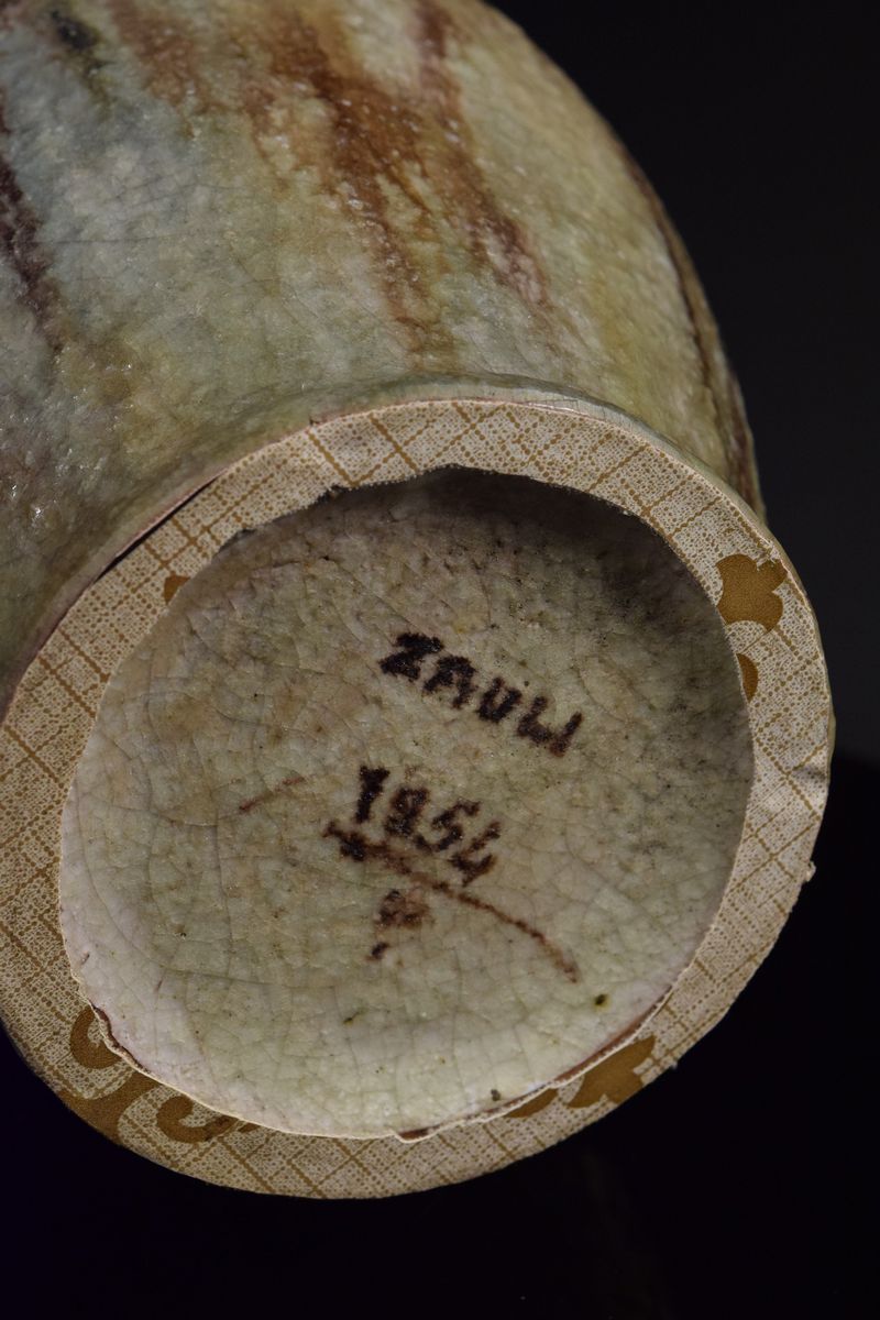 Vaso in grés a colature