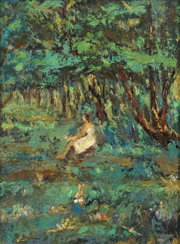 Riccardo Gatti - Donna in campagna