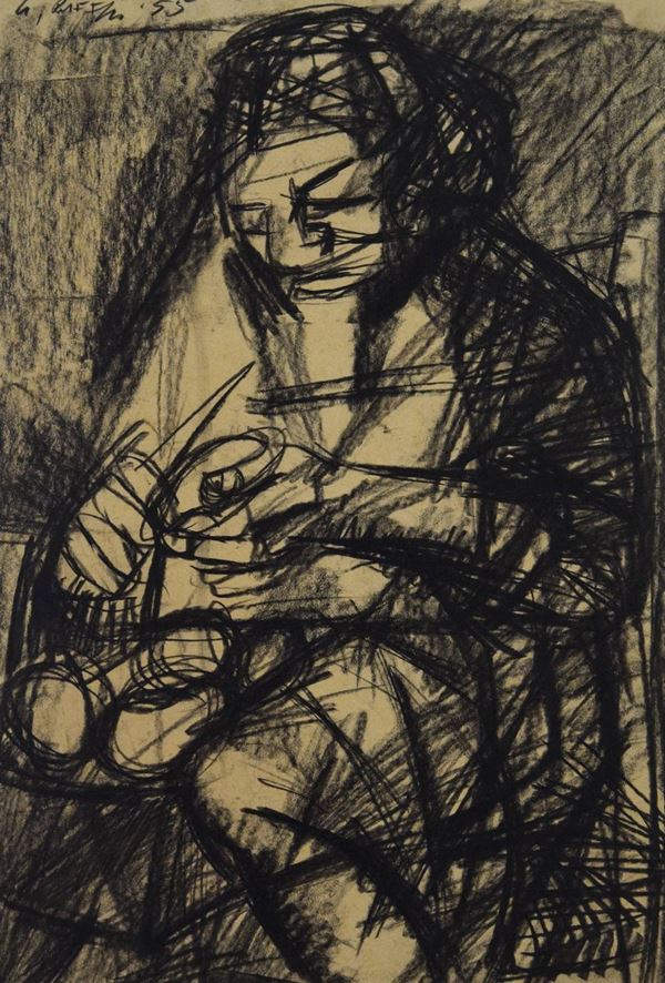 Giulio  Ruffini - "La sbuccia patate"