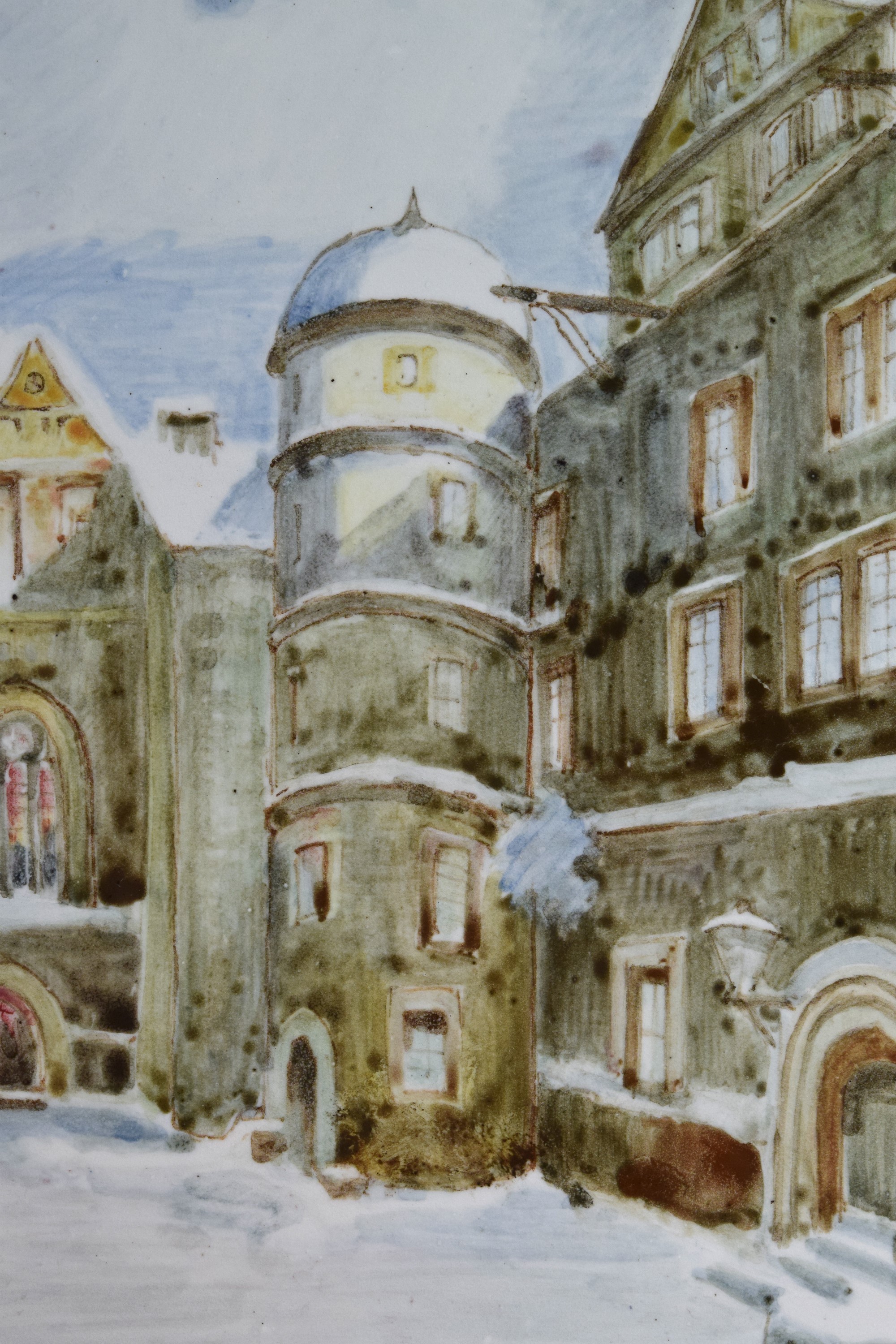 Paesaggio nordico con neve