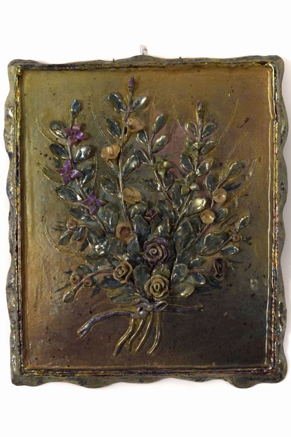 Riccardo Gatti - Pannello con fiori