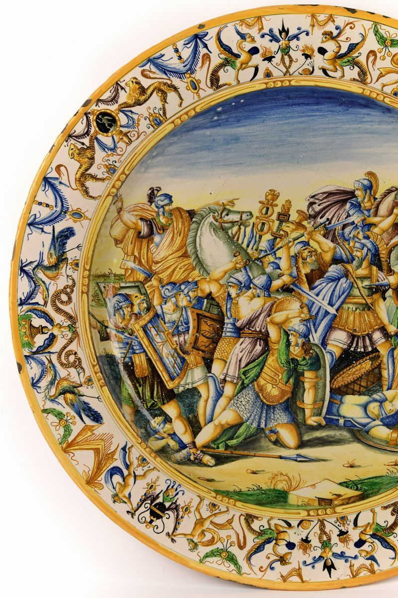 Grande piatto, Pesaro, XIX secolo