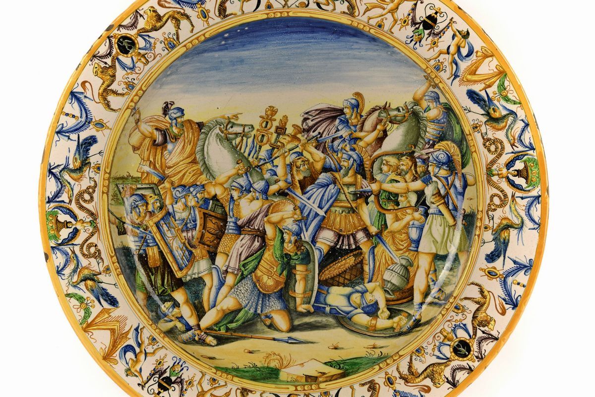 Grande piatto, Pesaro, XIX secolo