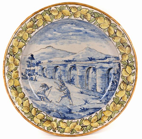 Piatto da parata, Sicilia, XVIII secolo