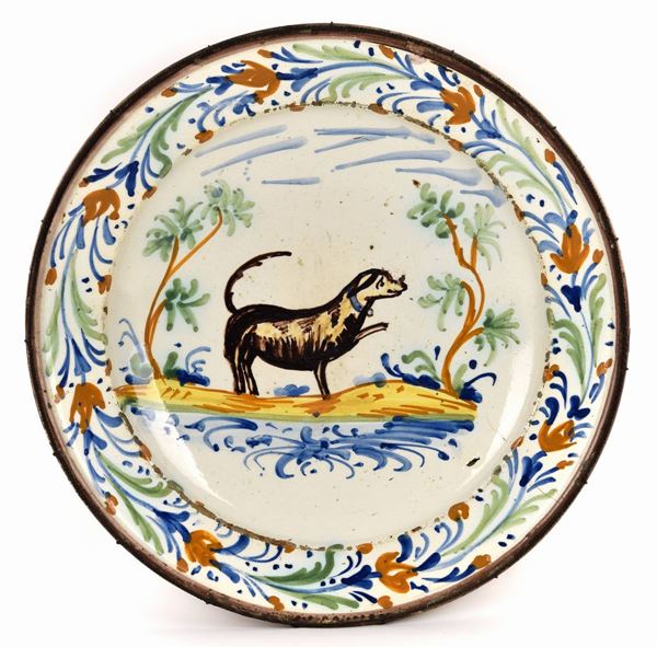 Grande piatto, Imola, fine XVIII secolo