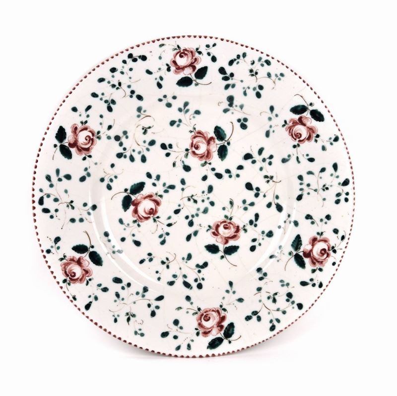 Piatto con rose