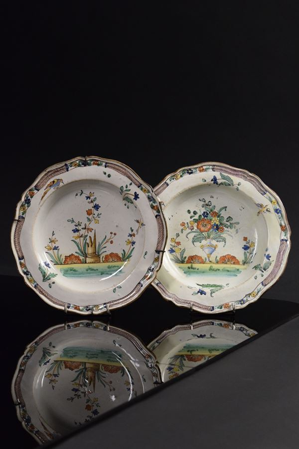 Coppia piatti, Imola, fine XVIII secolo
