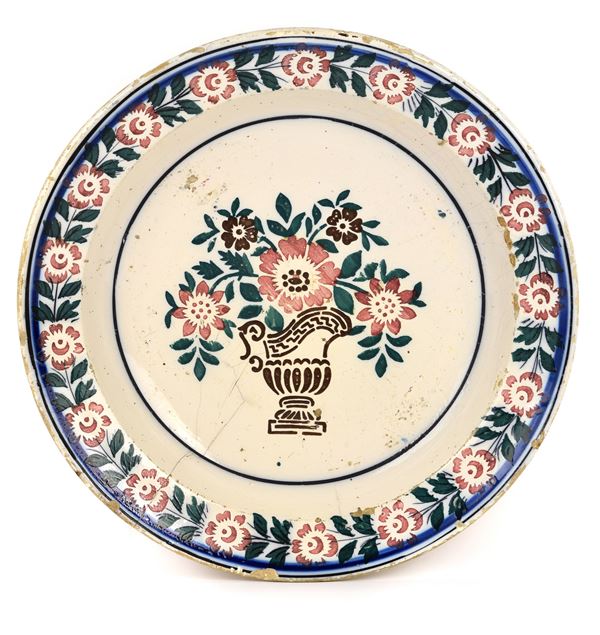 Grande piatto, Abruzzo, XIX secolo