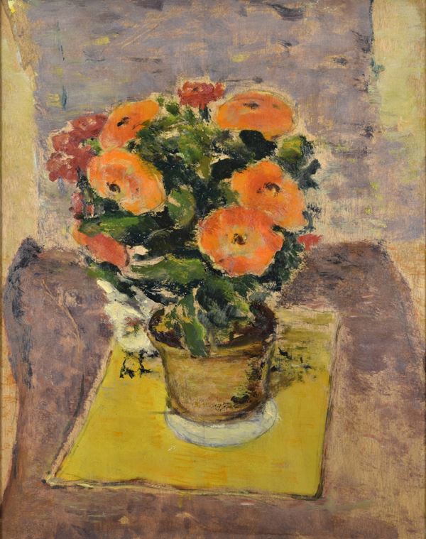 Giuseppe Golfieri - Fiori e uccellino