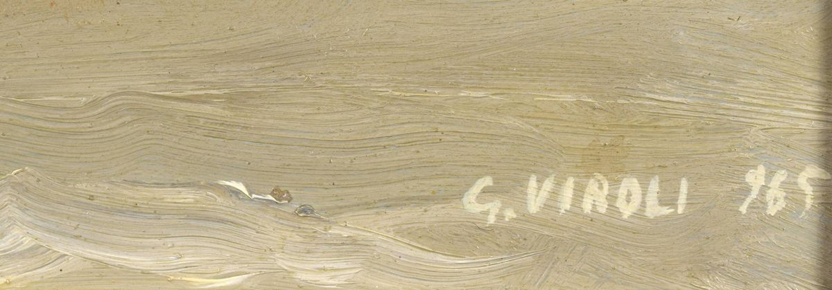 Quadretto in ceramica dipinta