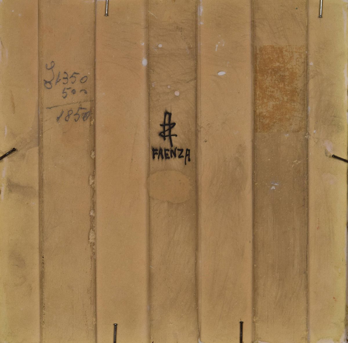 Quadretto in ceramica dipinta