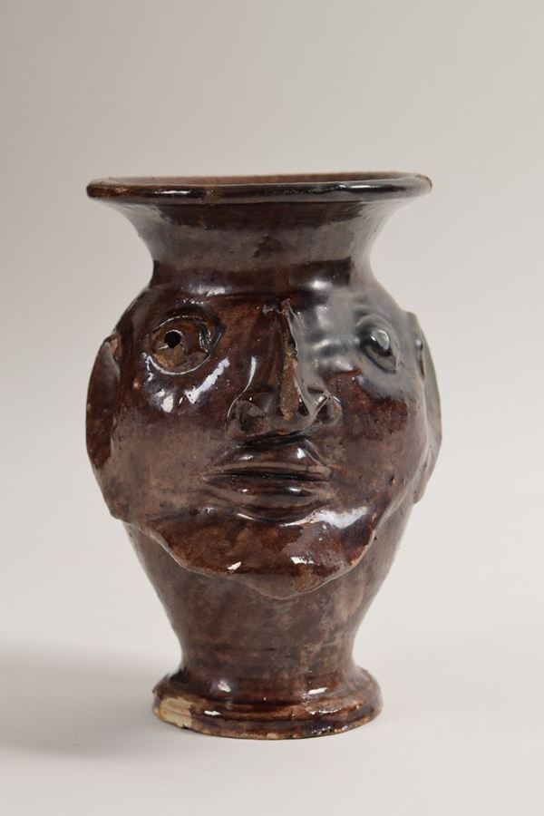 Vaso testa, Sicilia, XIX secolo