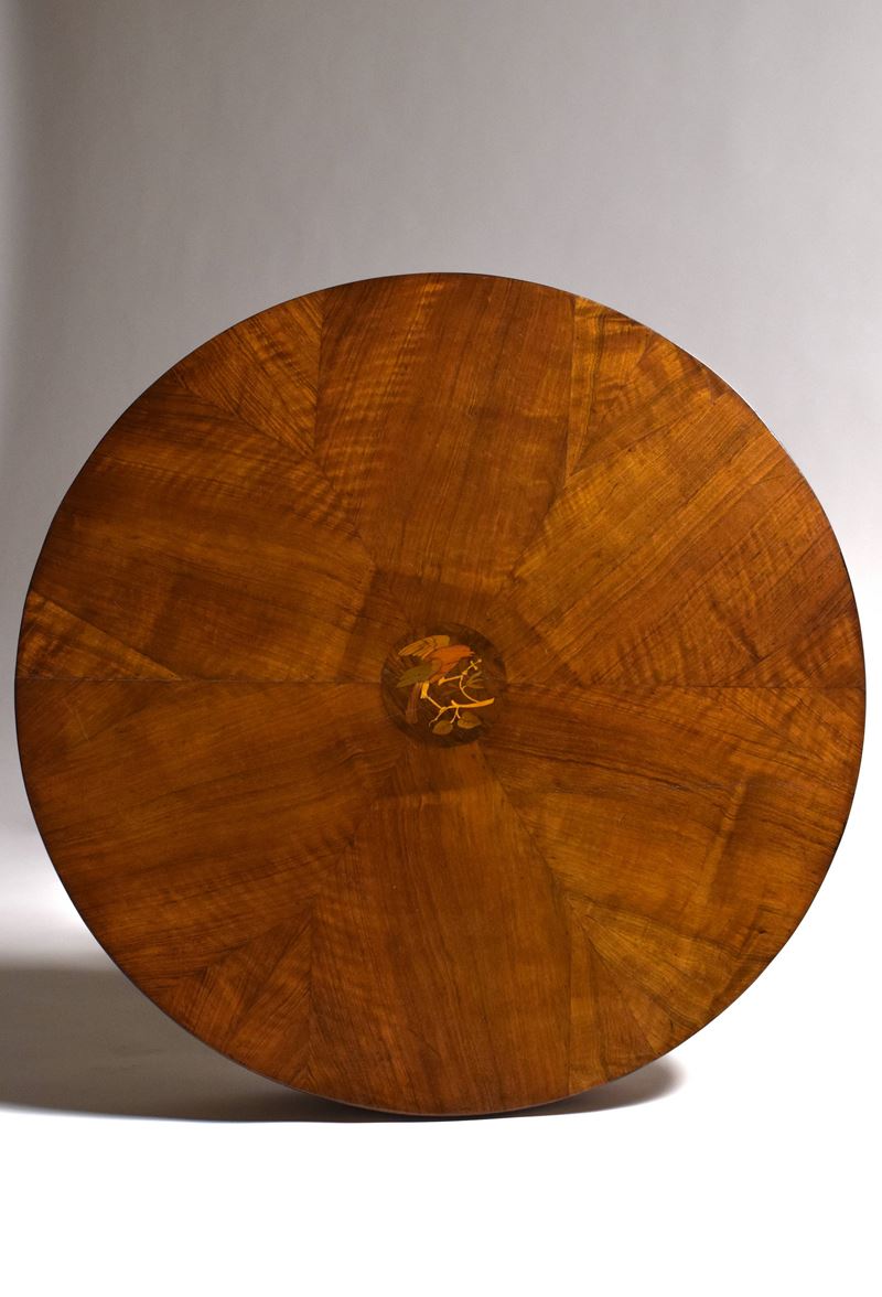 Tavolino tondo, Faenza, XIX secolo