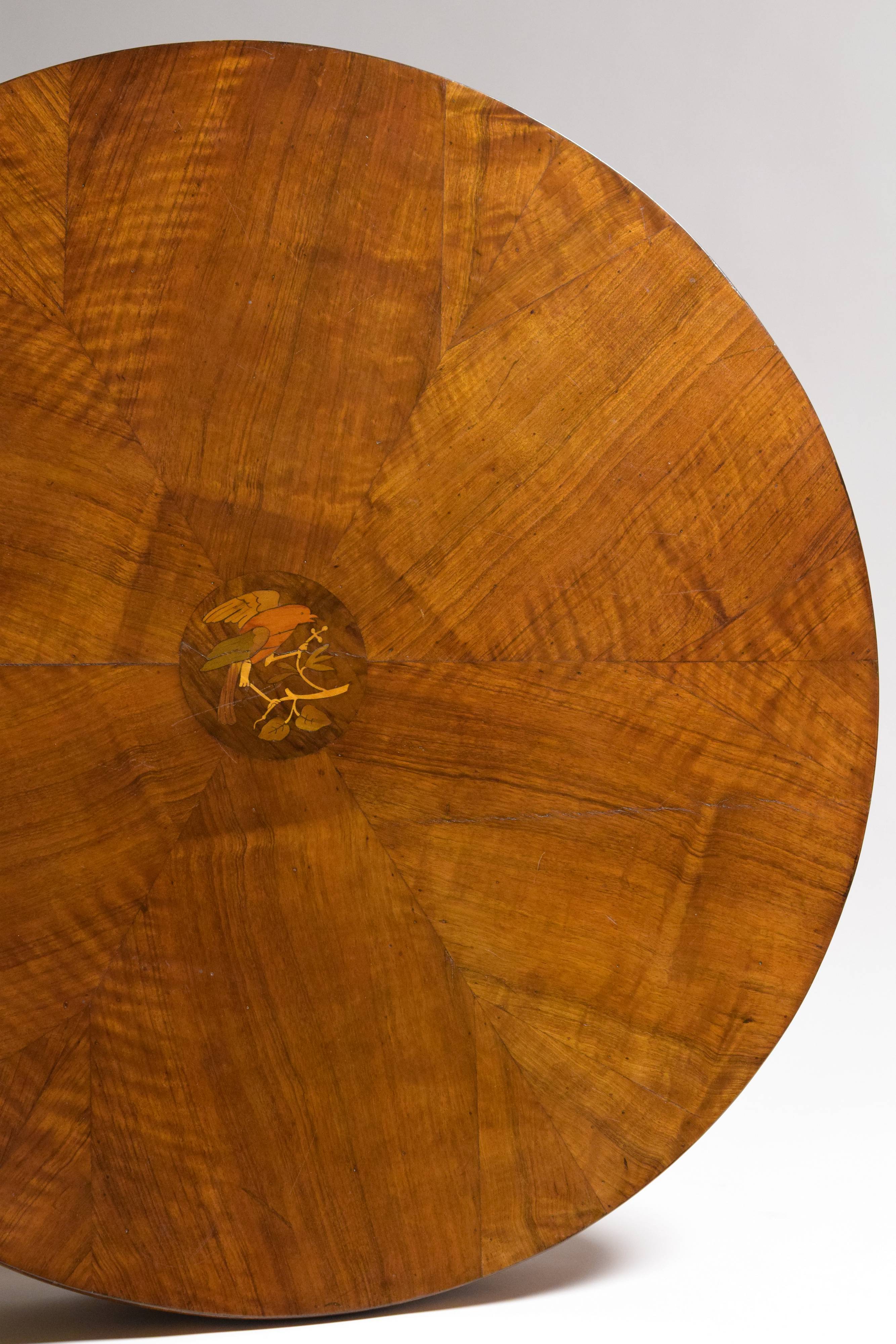 Tavolino tondo, Faenza, XIX secolo