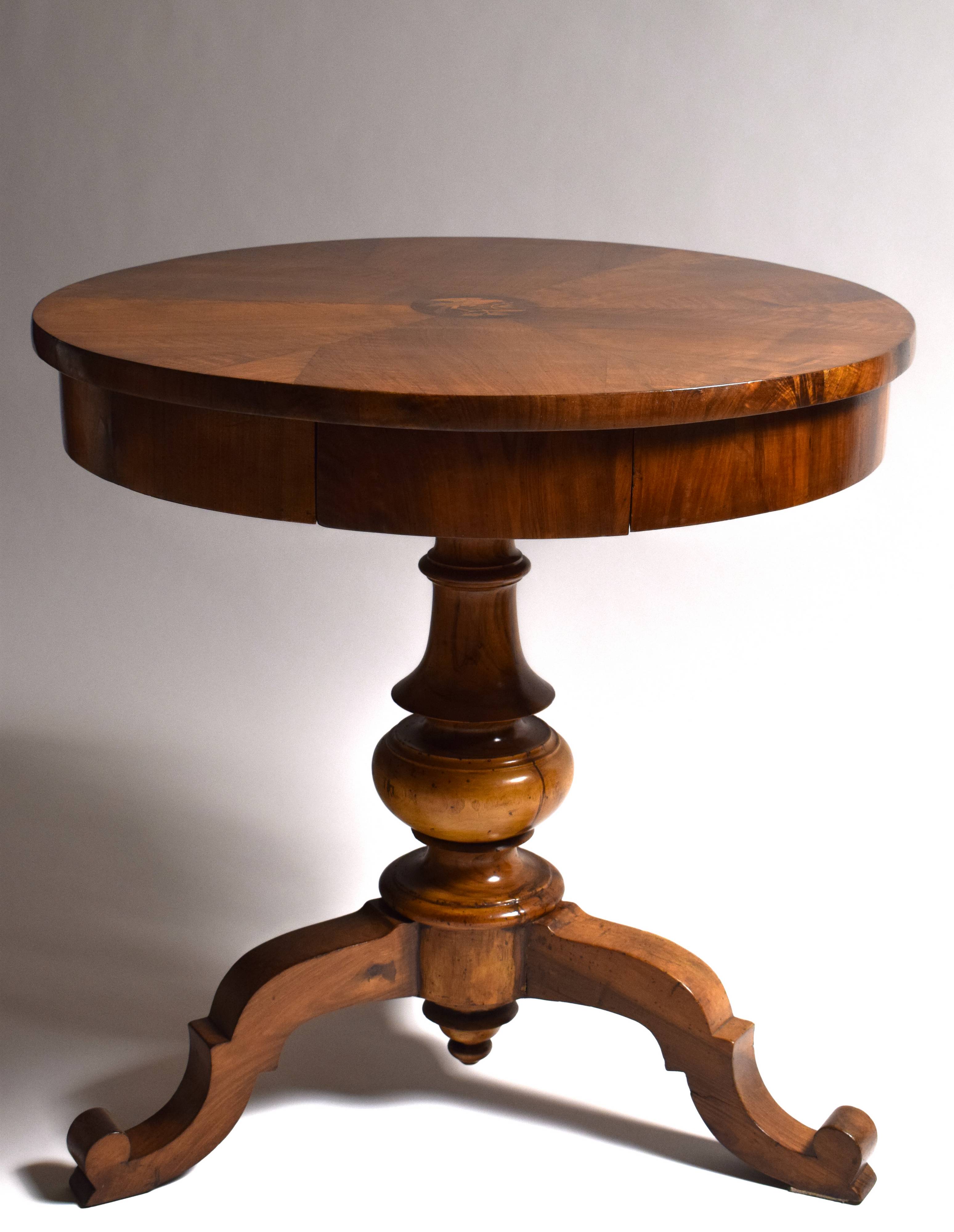 Tavolino tondo, Faenza, XIX secolo