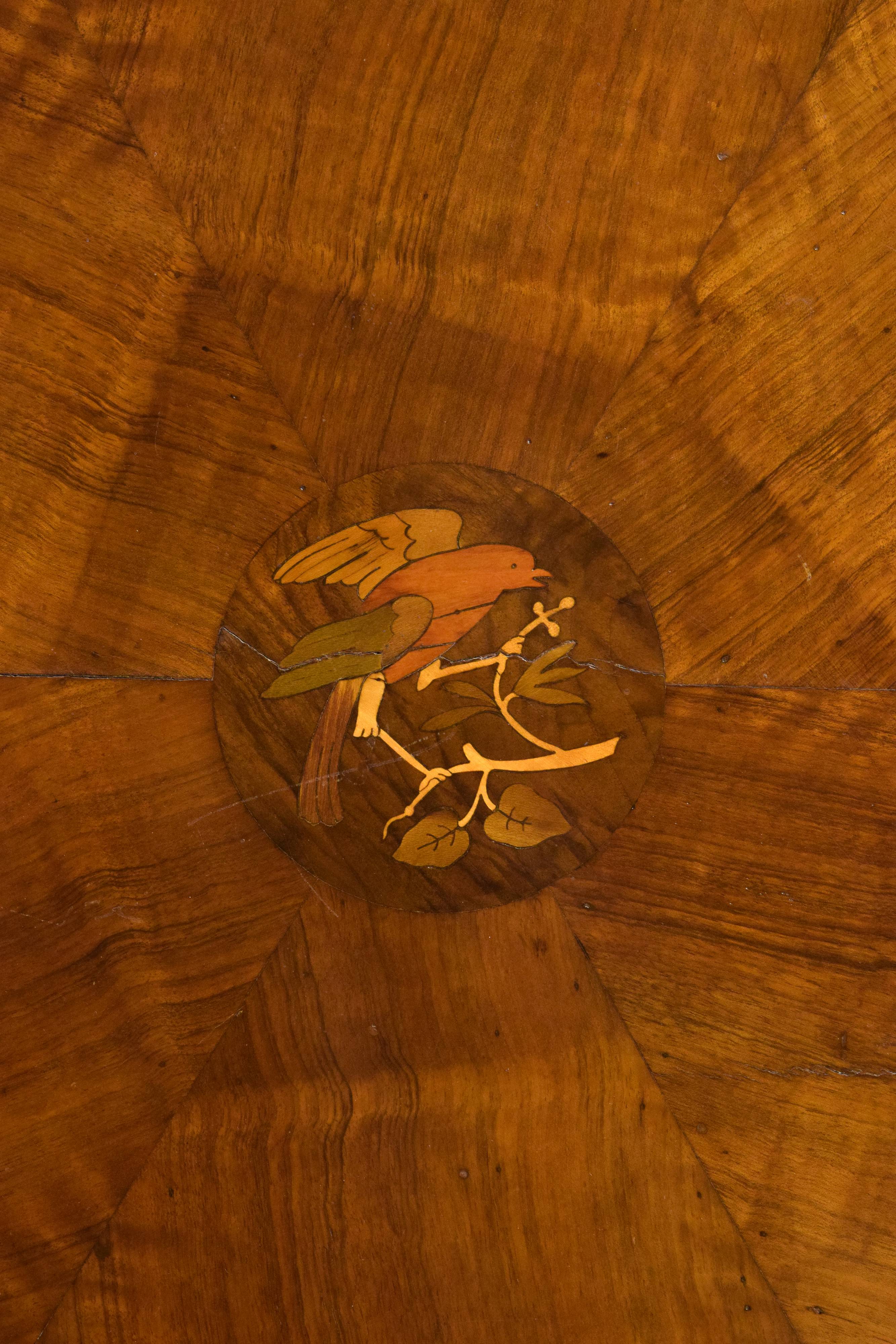 Tavolino tondo, Faenza, XIX secolo